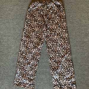 Unisex Silk like Cheetah Pajama Type Pants